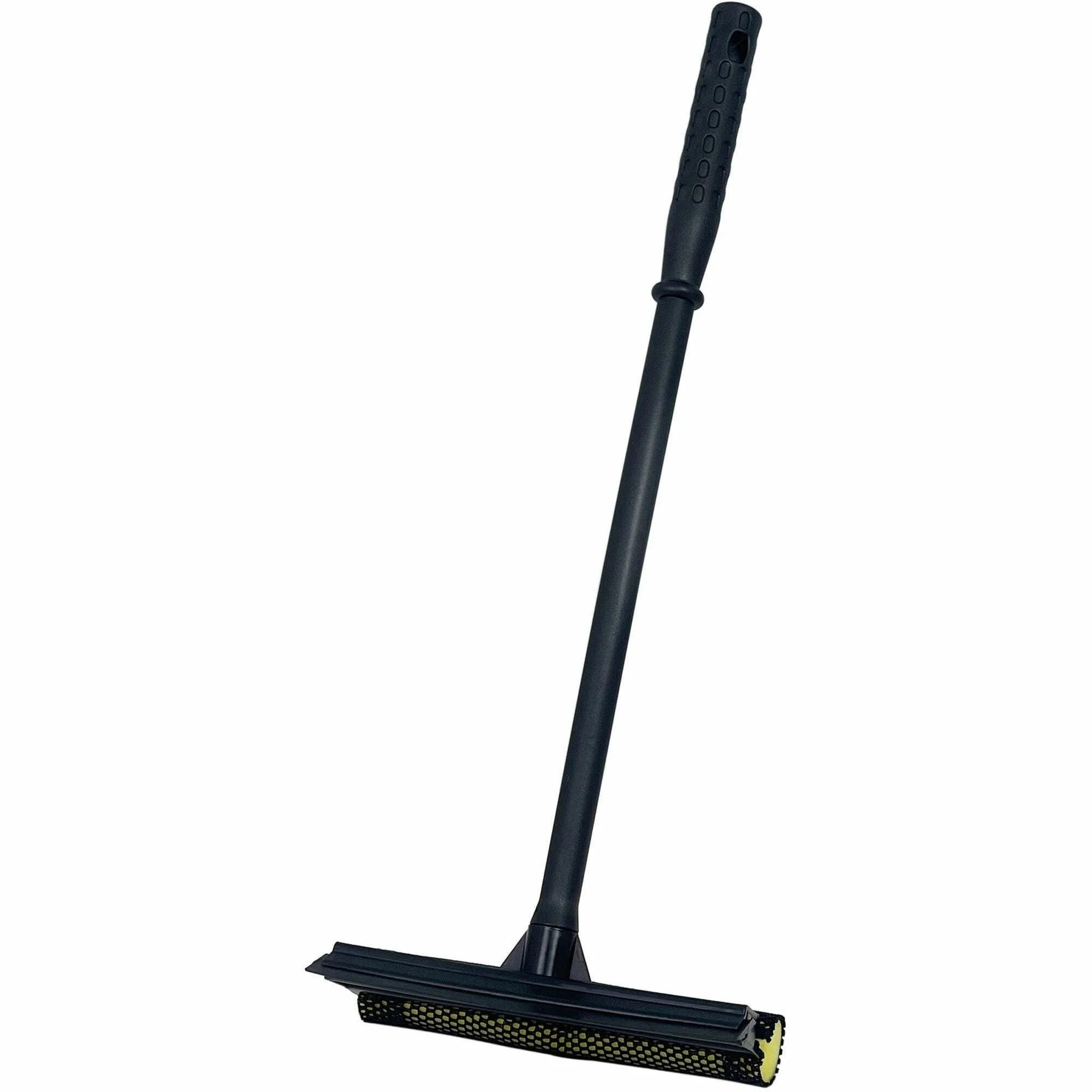 Genuine Joe Window Cleaner/Squeegee Tool - 20’’ Handle Soft Rubber - Black/Yellow - Squeegees / Scrappers
