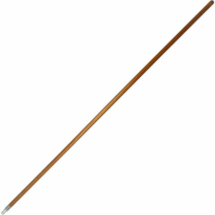 Genuine Joe Wood Handle with Threaded Metal Tip - Natural - 1 Each - Scrub Brushes