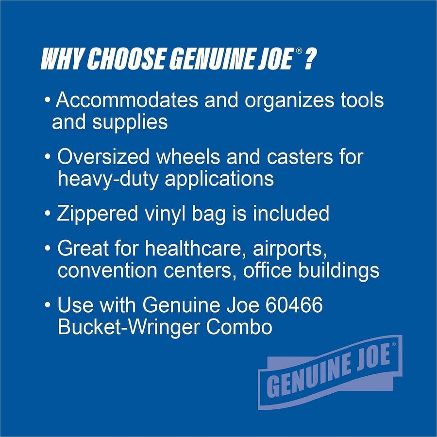 Genuine Joe Workhorse Janitor's Cart - Alternate-Image4