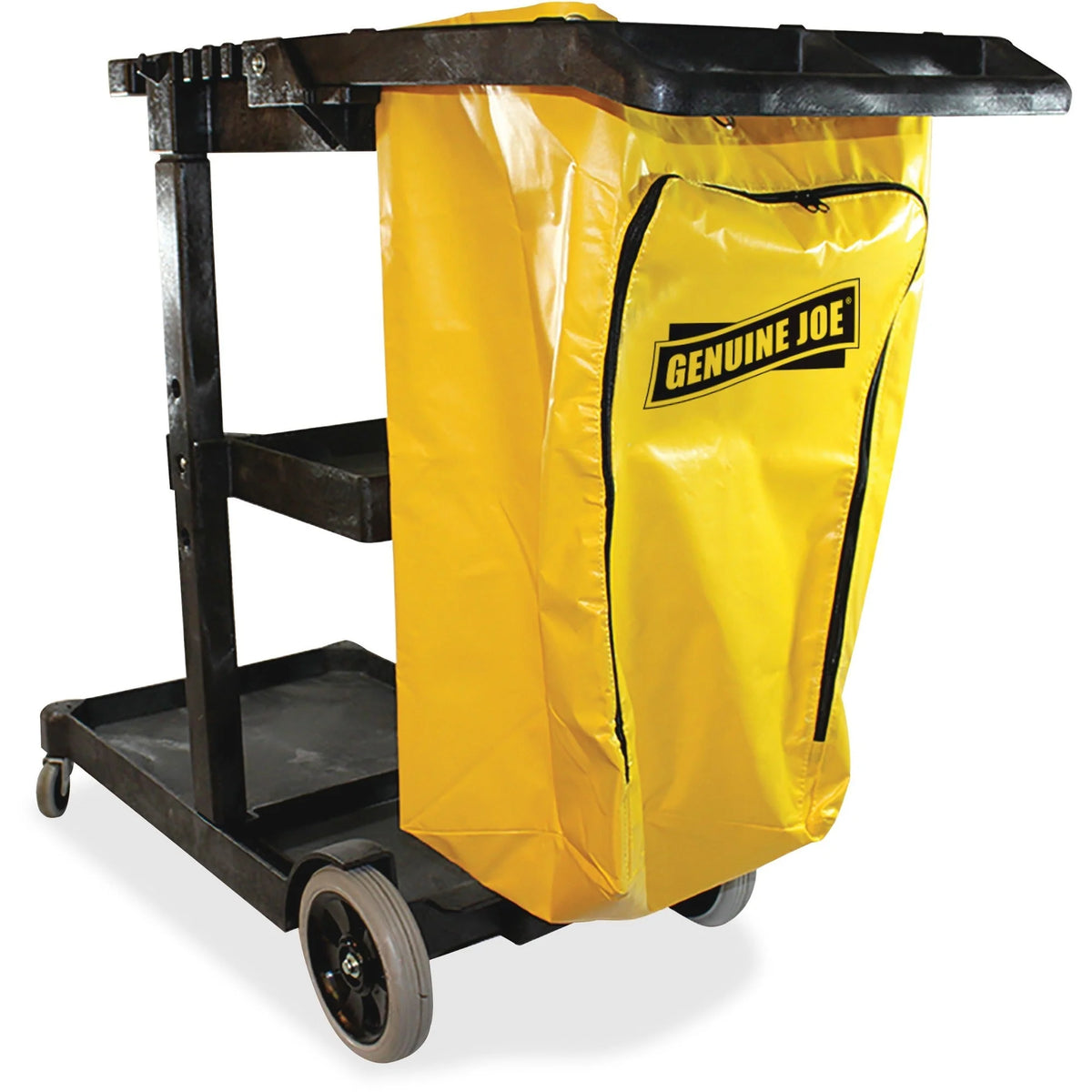 Genuine Joe Workhorse Janitor’s Cart - Heavy-Duty Cleaning - Cleaning/Utility Carts