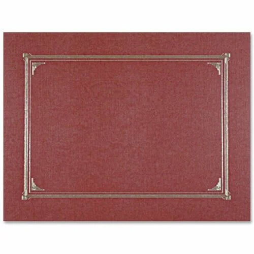 Geographics A4 Recycled Certificate Holder - Burgundy Linen - 6 Pack - Certificates & Seals