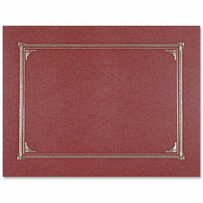 Geographics A4 Recycled Certificate Holder - Burgundy Linen - 6 Pack - Certificates & Seals