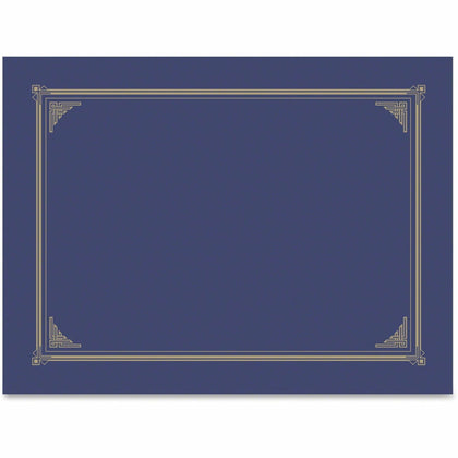 Geographics A4 Recycled Certificate Holder - Metallic Blue - 6 Pack - Certificates & Seals