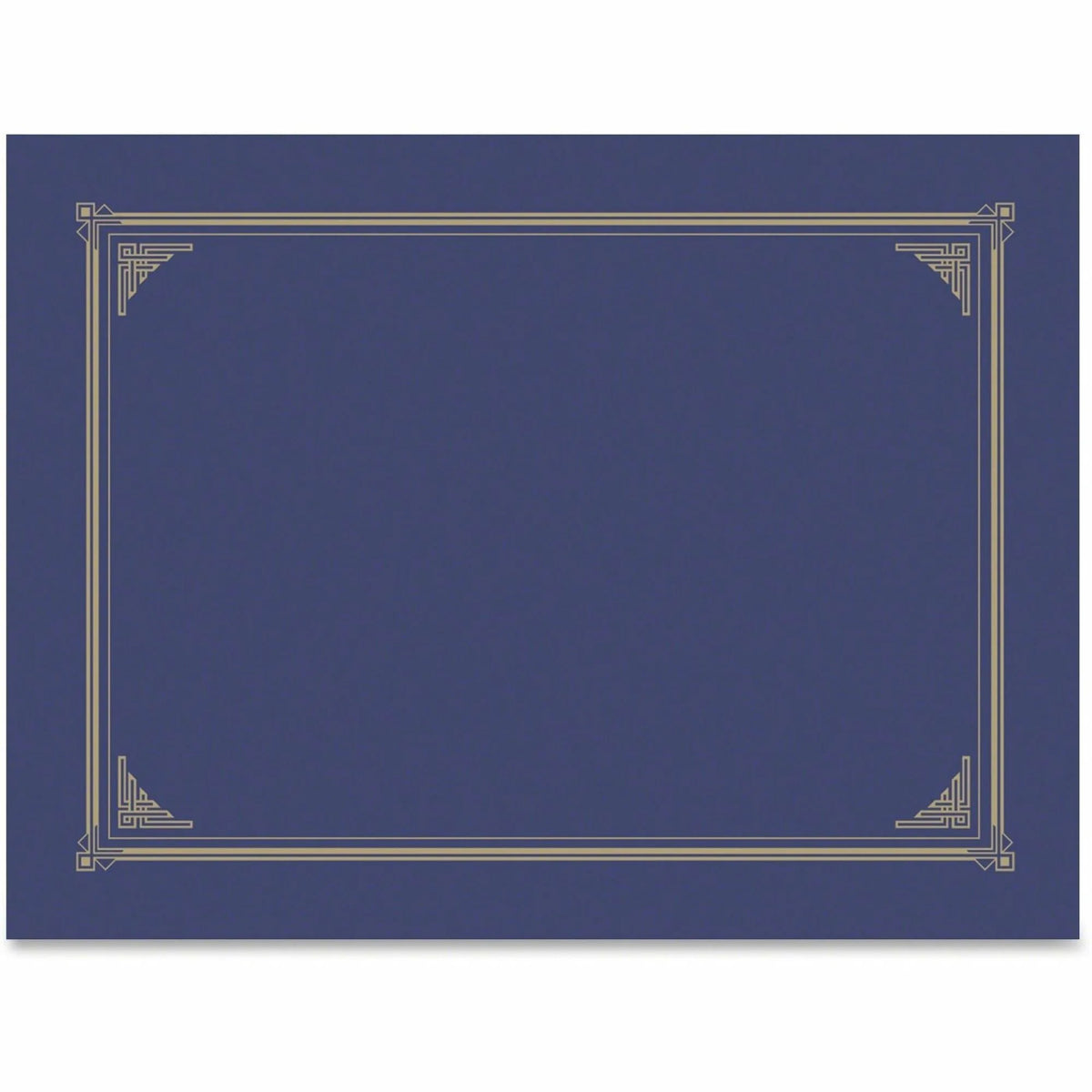 Geographics A4 Recycled Certificate Holder - Metallic Blue - 6 Pack - Certificates & Seals
