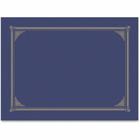 Geographics A4 Recycled Certificate Holder - Metallic Blue - 6 Pack - Certificates & Seals