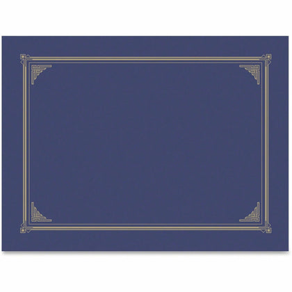 Geographics A4 Recycled Certificate Holder - Metallic Blue - 6 Pack - Certificates & Seals
