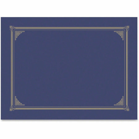 Geographics A4 Recycled Certificate Holder - Metallic Blue - 6 Pack - Certificates & Seals