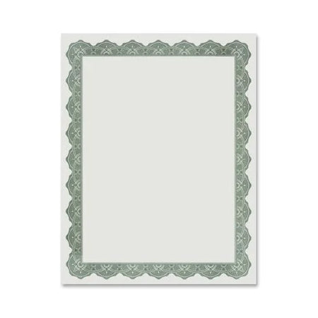 Geographics Award Parchment Certificates - Green Border - 25 Pack - & Seals