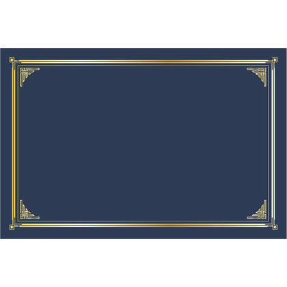 Geographics Certificate Holder: Linen with Gold Foil Navy Blue - 10 Pack - Certificates & Seals