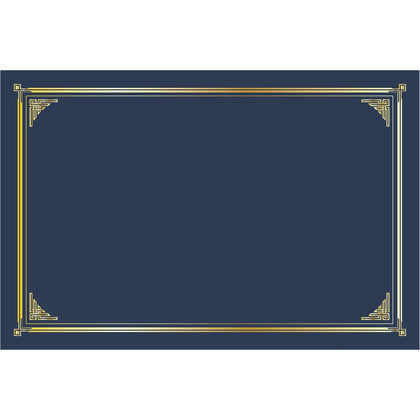 Geographics Certificate Holder: Linen with Gold Foil Navy Blue - 10 Pack - Certificates & Seals