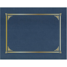 Geographics Classic Letter Recycled Presentation Cover - Navy Blue Linen Card Stock - Certificates & Seals