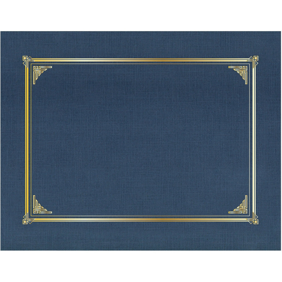 Geographics Classic Letter Recycled Presentation Cover - Navy Blue Linen Card Stock - Certificates & Seals