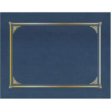 Geographics Classic Letter Recycled Presentation Cover - Navy Blue Linen Card Stock - Certificates & Seals