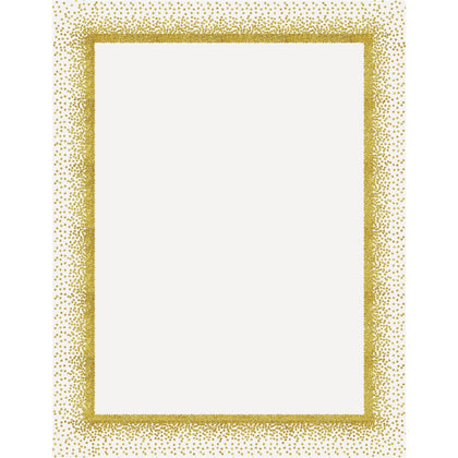 Geographics Confetti Gold Poster Board - Fun Learning & Art - 28x22 - Yellow - 25/Ctn - Project Boards