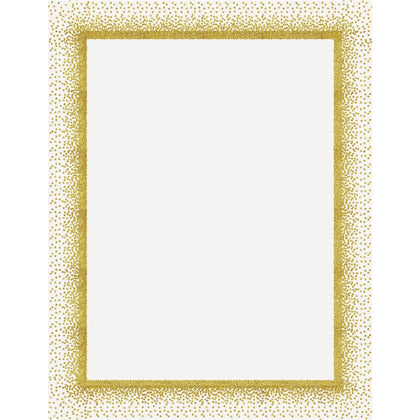 Geographics Confetti Gold Poster Board - Fun Learning & Art - 28x22 - Yellow - 25/Ctn - Project Boards