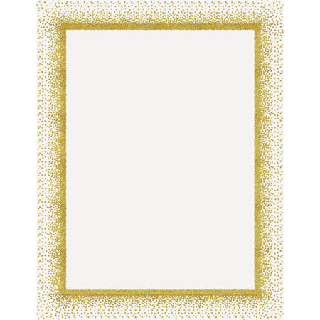 Geographics Confetti Gold Poster Board - Fun Learning & Art - 28x22 - Yellow - 25/Ctn - Project Boards