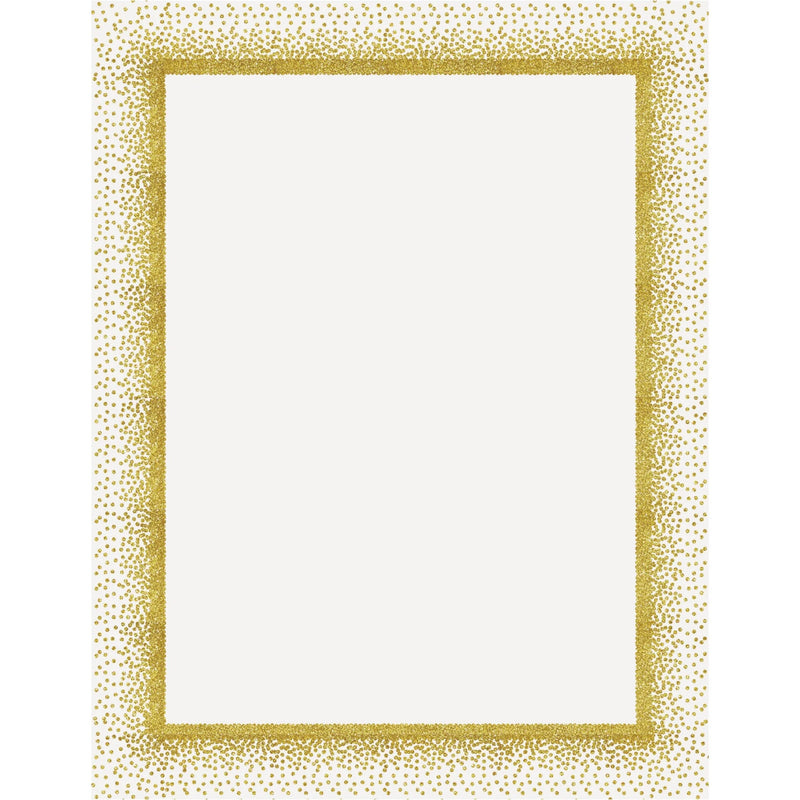Geographics Confetti Gold Poster Board - Fun Learning & Art - 28x22 - Yellow - 25/Ctn - Project Boards