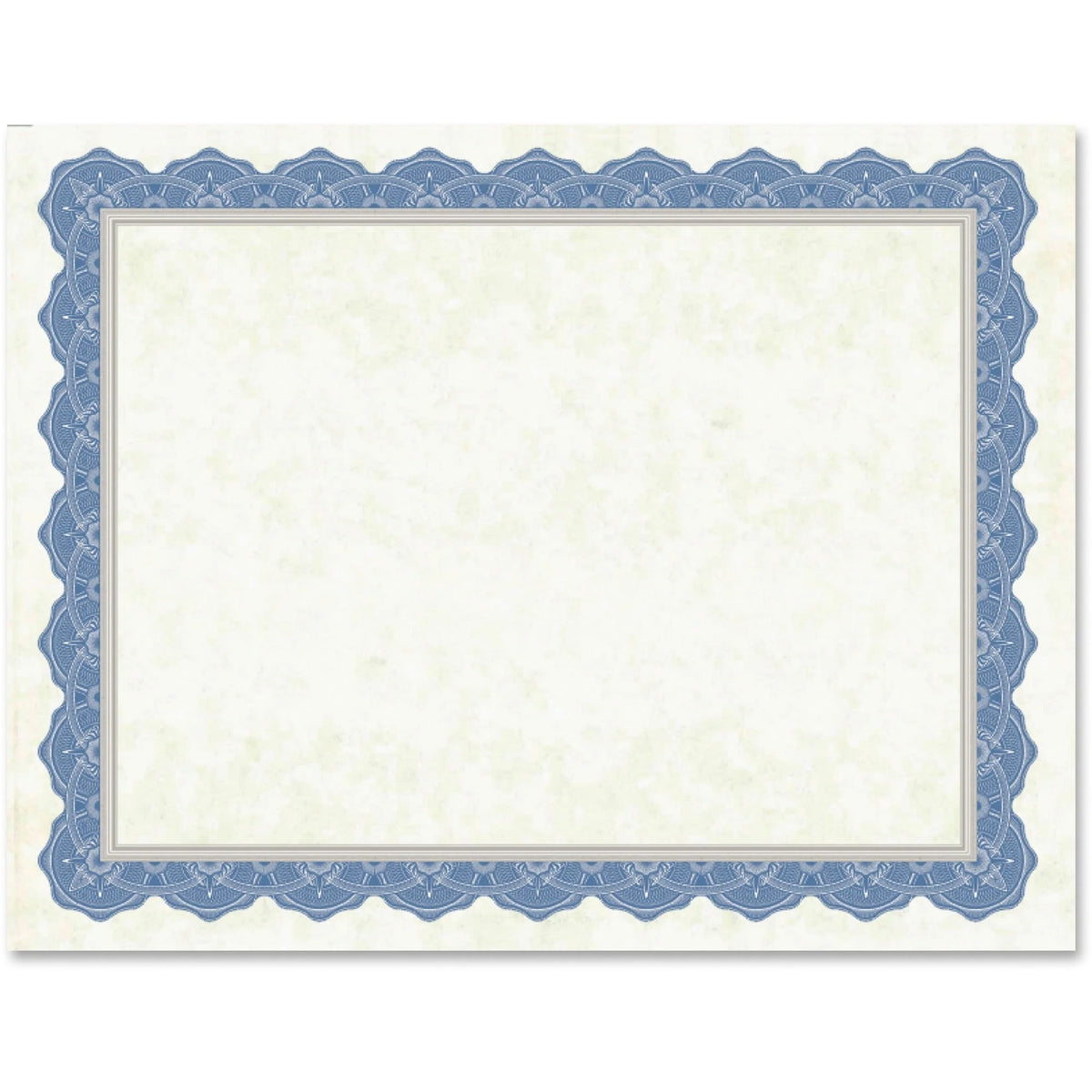 Geographics Drama Blue Border Certificates - 8.5’’ x 11’’ - 15/Pack - & Seals