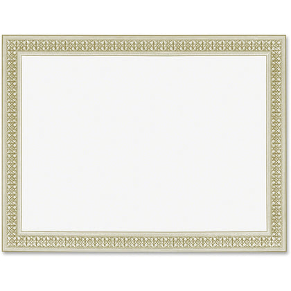 Geographics Flourish Gold Foil Award Certificates - Elegant Parchment Paper - 12 Pack - & Seals