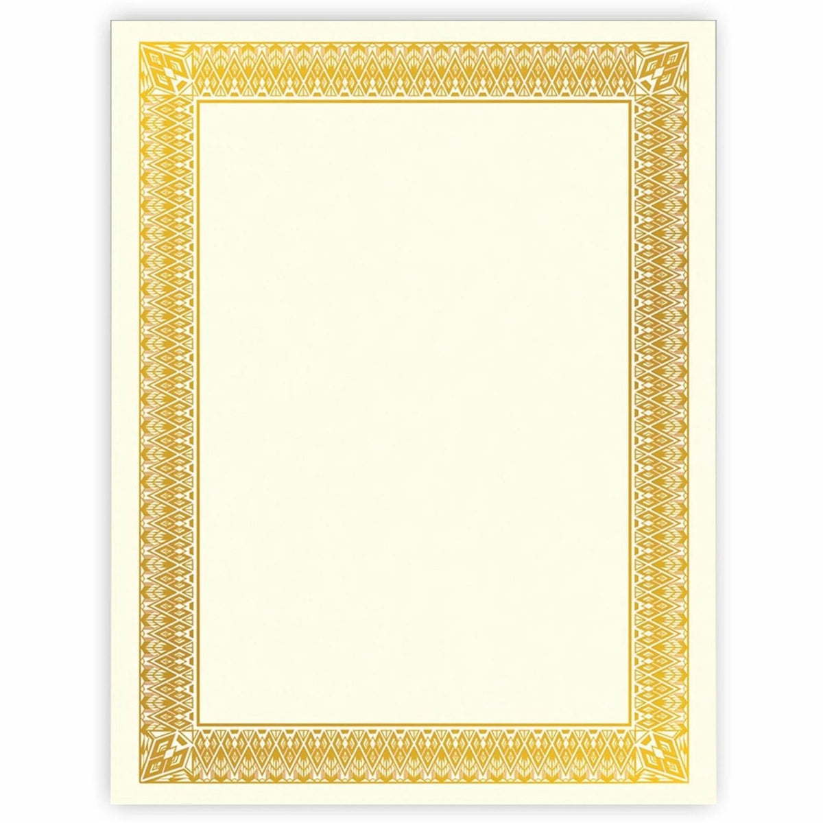 Geographics Gold Foil Certificate - Laser & Inkjet Compatible - 15 Pack - Certificates Seals