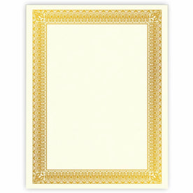 Geographics Gold Foil Certificate - Laser & Inkjet Compatible - 15 Pack - Certificates Seals