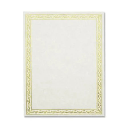 Geographics Premium Gold Foil Border Certificates - Elegant Parchment Paper - 12 Pack - & Seals