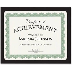 Geographics Recycled Certificate Holder - Black - Eco-Friendly - 10/Pack - Certificates & Seals