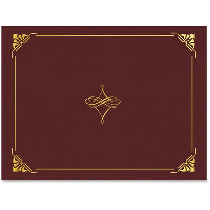 Geographics Recycled Certificate Holder - Cordova Gold - 8.5’’ x 11’’ - 5/Pack - Certificates & Seals