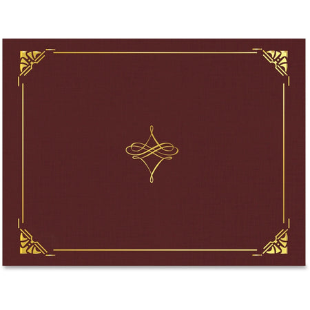 Geographics Recycled Certificate Holder - Cordova Gold - 8.5’’ x 11’’ - 5/Pack - Certificates & Seals