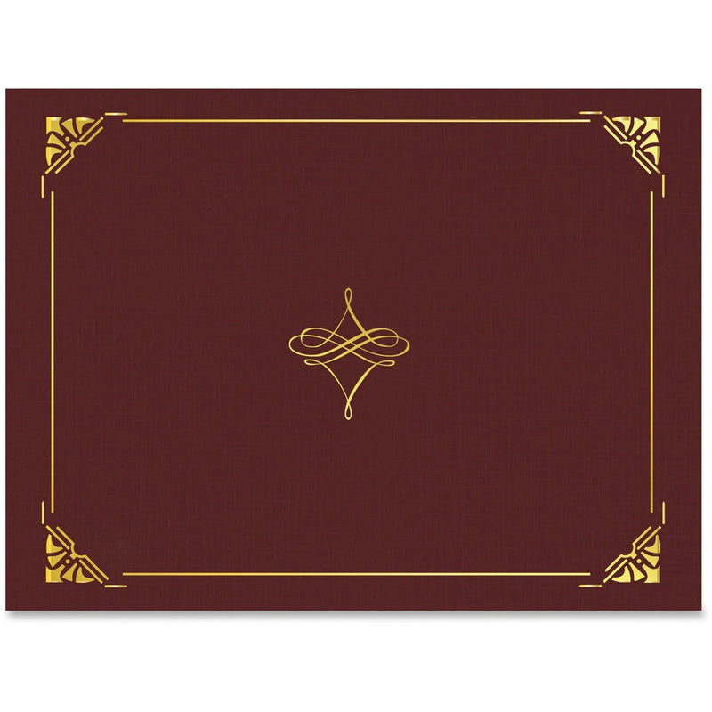 Geographics Recycled Certificate Holder - Cordova Gold - 8.5’’ x 11’’ - 5/Pack - Certificates & Seals