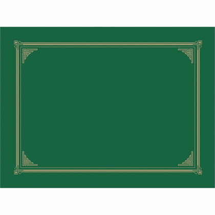 Geographics Recycled Certificate Holder - Green - 6/Pack - Certificates & Seals