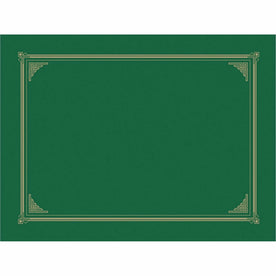 Geographics Recycled Certificate Holder - Green - 6/Pack - Certificates & Seals