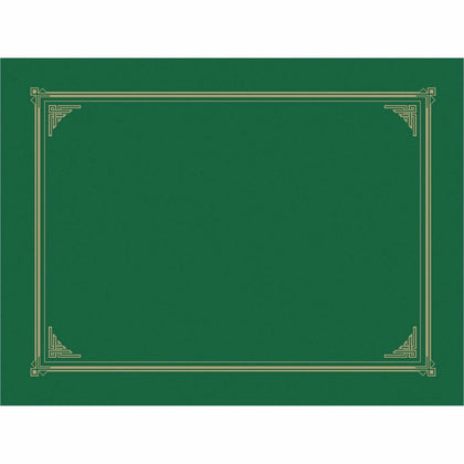 Geographics Recycled Certificate Holder - Green - 6/Pack - Certificates & Seals
