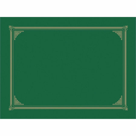 Geographics Recycled Certificate Holder - Green - 6/Pack - Certificates & Seals