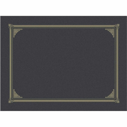Geographics Recycled Certificate Holder - Metallic Gray - 6 Pack - Certificates & Seals