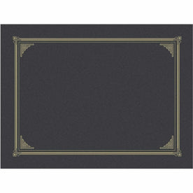 Geographics Recycled Certificate Holder - Metallic Gray - 6 Pack - Certificates & Seals