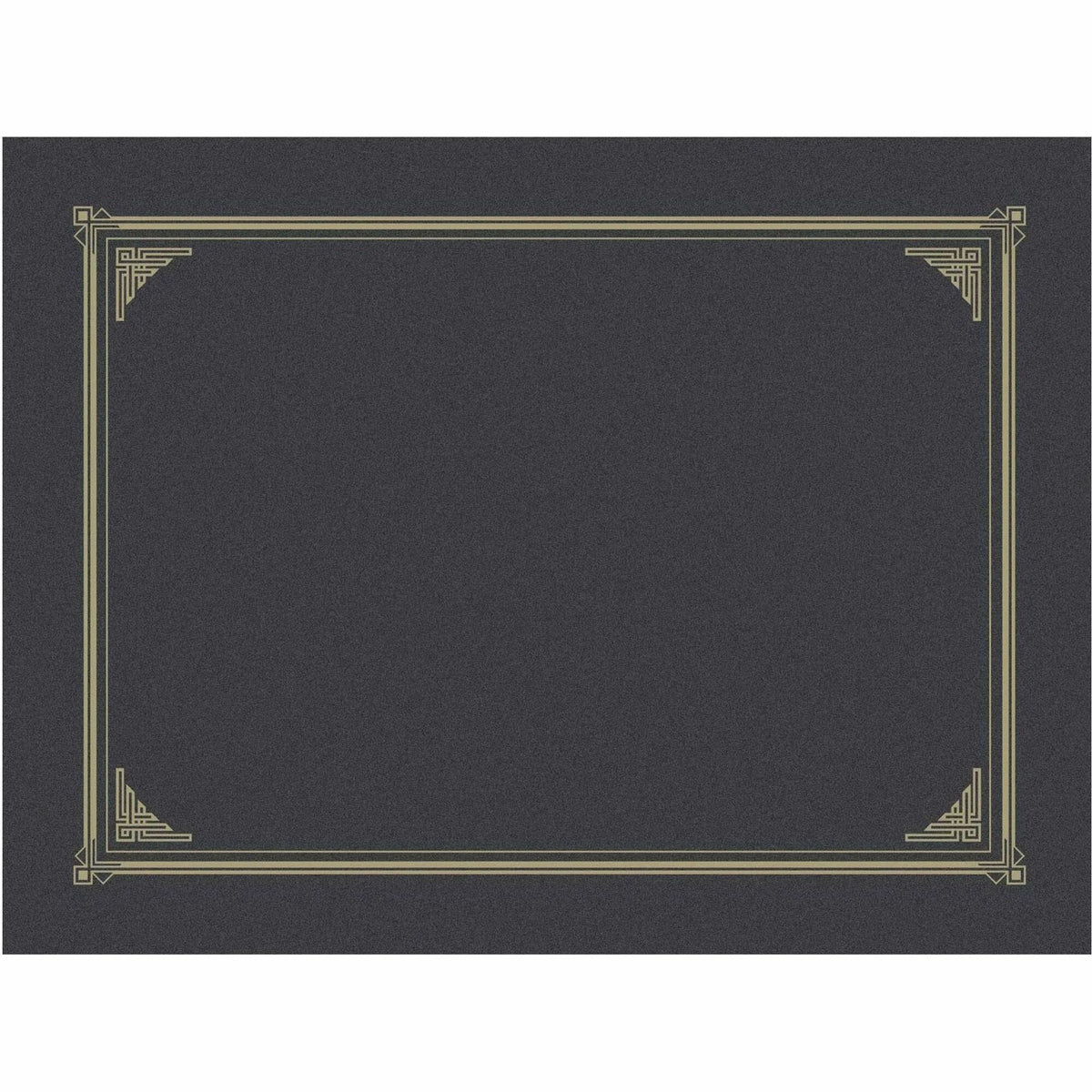 Geographics Recycled Certificate Holder - Metallic Gray - 6 Pack - Certificates & Seals