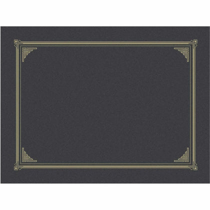 Geographics Recycled Certificate Holder - Metallic Gray - 6 Pack - Certificates & Seals