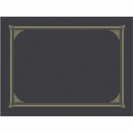 Geographics Recycled Certificate Holder - Metallic Gray - 6 Pack - Certificates & Seals
