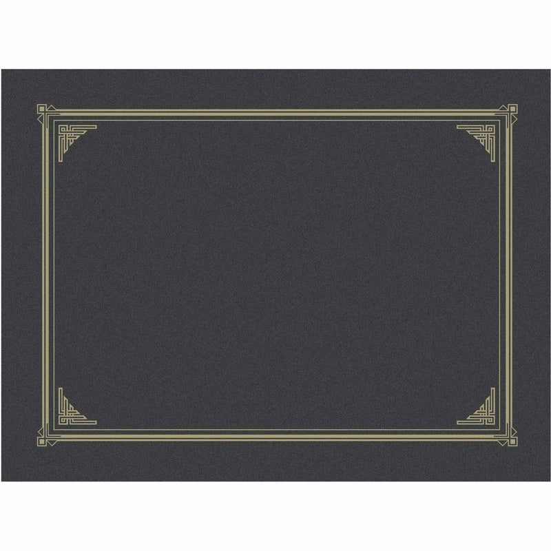 Geographics Recycled Certificate Holder - Metallic Gray - 6 Pack - Certificates & Seals