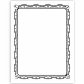Geographics Silver Foil Award Certificates - Premium Quality Inkjet Compatible - & Seals