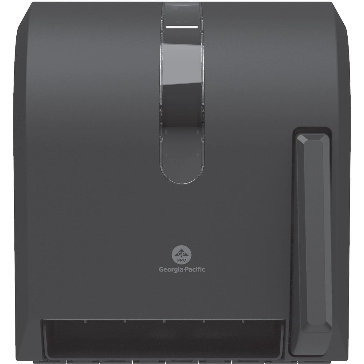 Georgia-Pacific Push Paddle Paper Towel Dispenser - Roll - 14.3’’ Height x 12.8’’ Width 10.5’’ Depth - Black - Hygienic