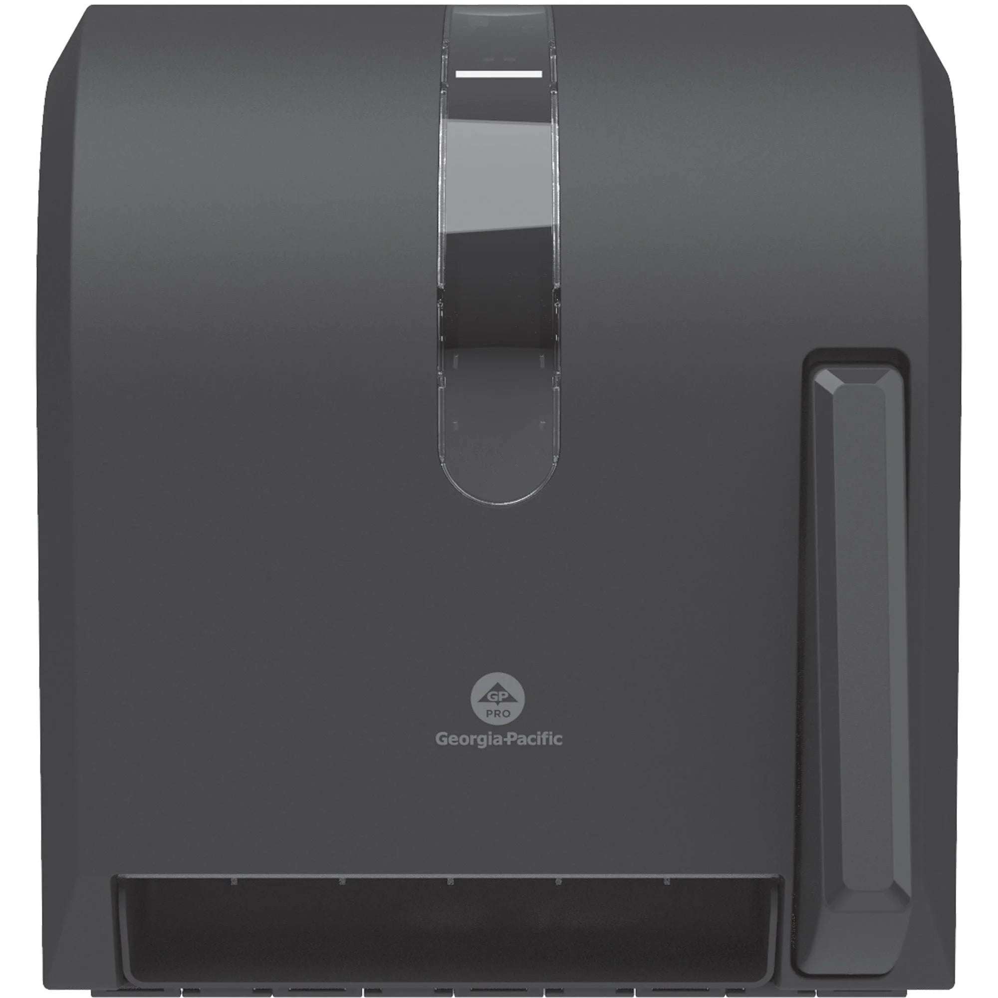 Georgia-Pacific Push Paddle Paper Towel Dispenser - Roll - 14.3’’ Height x 12.8’’ Width 10.5’’ Depth - Black - Hygienic