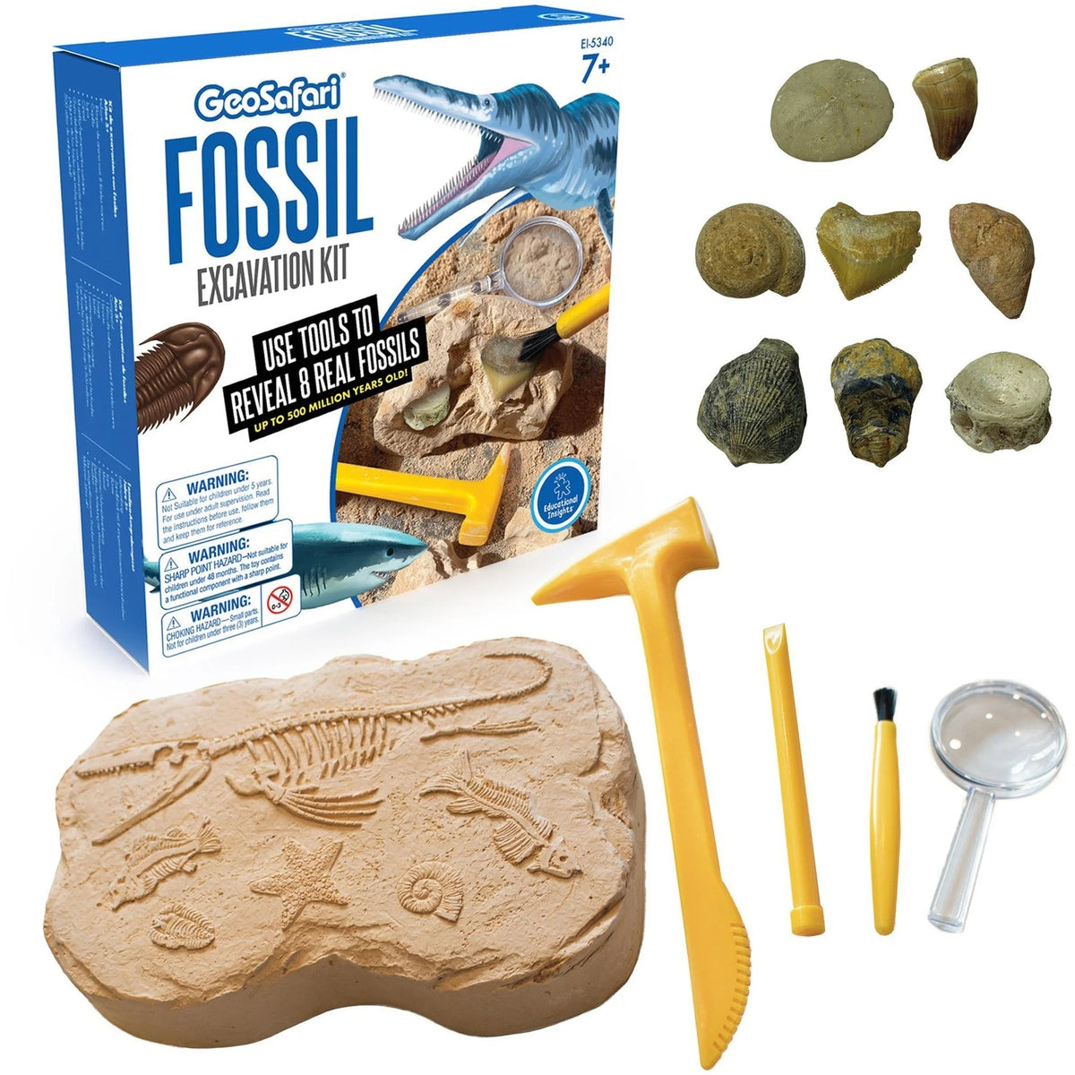 GeoSafari Fossil Excavation Kit: Fun Paleontology STEM Toy - Learning Books & Activities