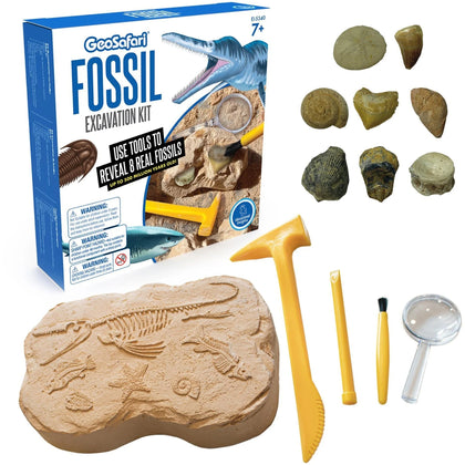 GeoSafari Fossil Excavation Kit: Fun Paleontology STEM Toy - Learning Books & Activities