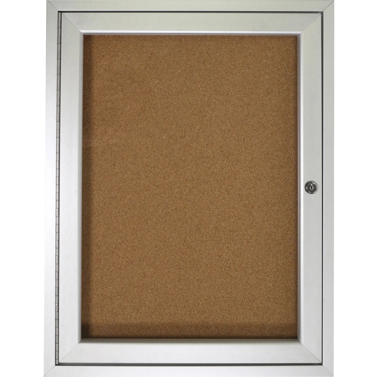 Ghent 1 Door Cork Bulletin Board - 36x30’’ - Illuminated Locking Enclosure - Enclosed Boards
