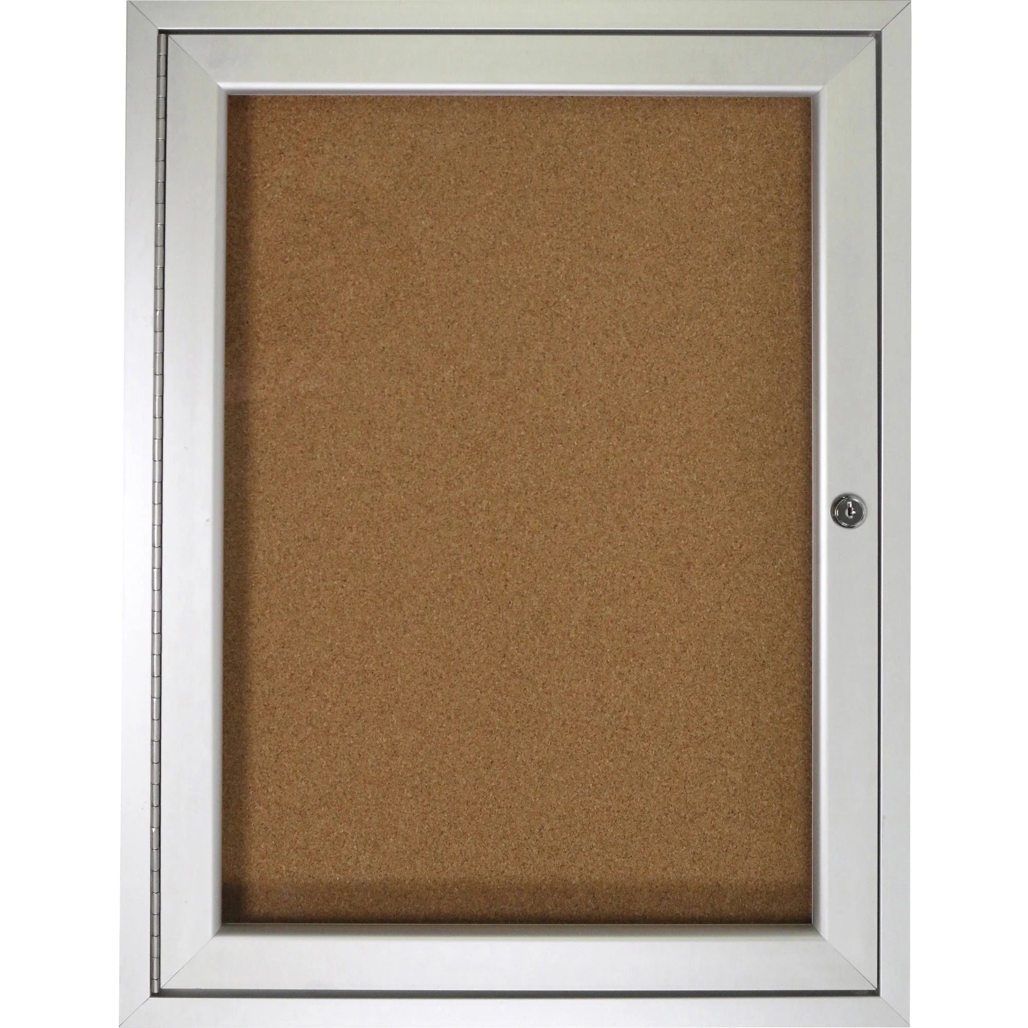 Ghent 1 Door Cork Bulletin Board - 36x30’’ - Illuminated Locking Enclosure - Enclosed Boards