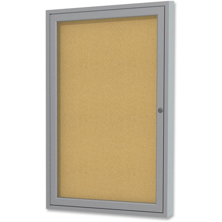 Ghent 1-door Enclosed Indoor Bulletin Board - Left