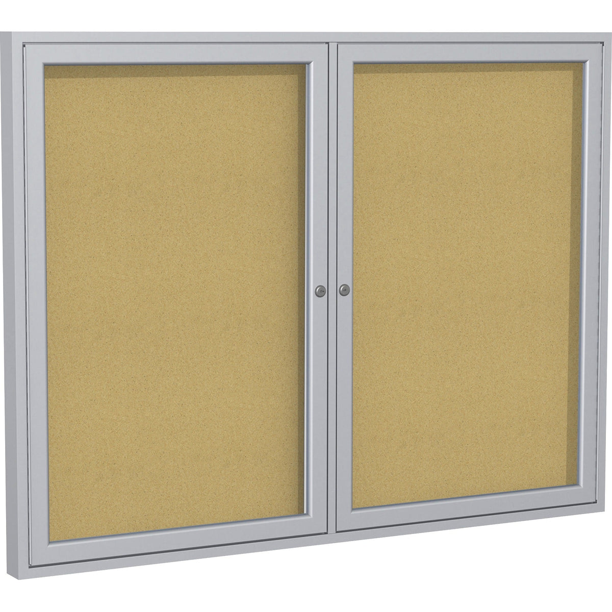Ghent 2-Door Enclosed Bulletin Board - 2000