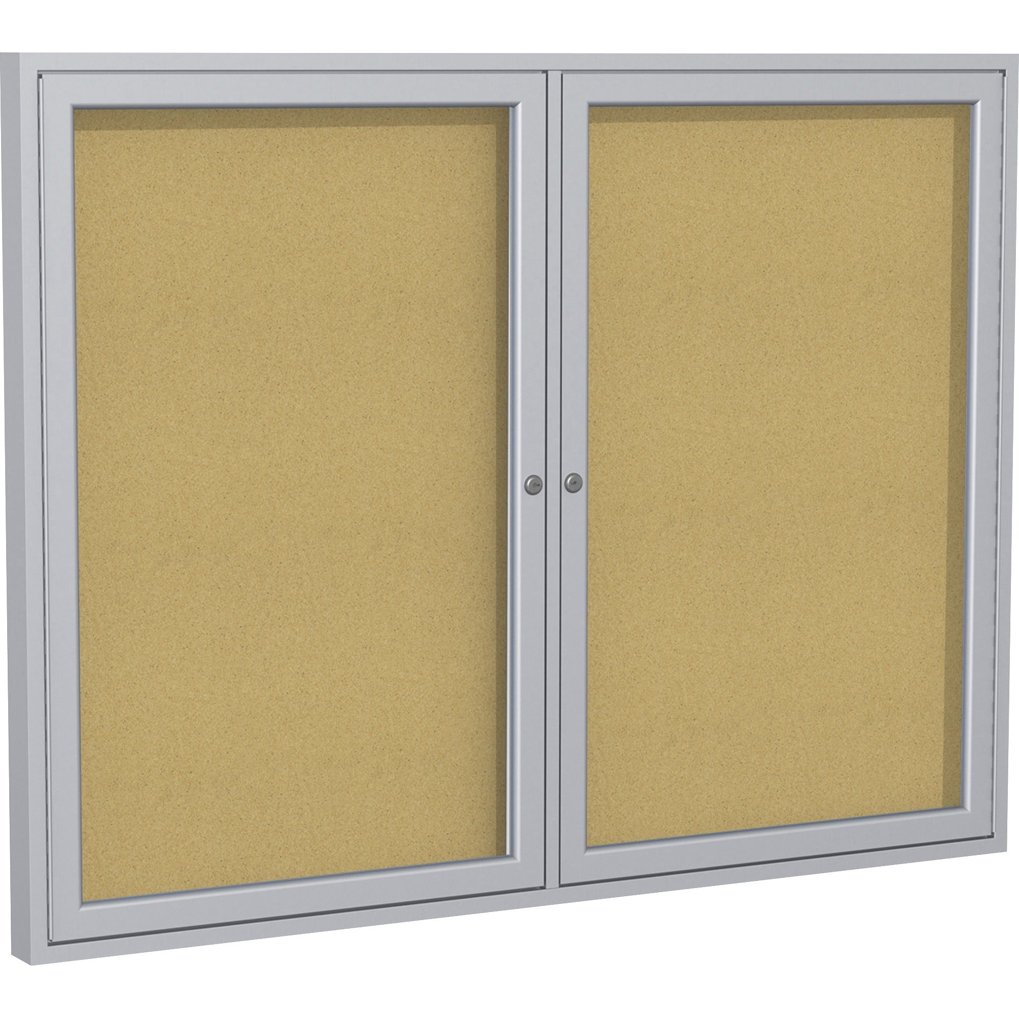 Ghent 2-Door Enclosed Bulletin Board - 2000